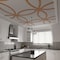 Ekena Millwork 47 14W x 47 14H x 14T Large Lilley Decorative Fretwork Wood Ceiling Panels, Cherry CELW47X47X0250LEYCH - alternate 2